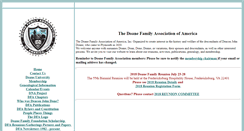 Desktop Screenshot of doanefamilyassociation.org